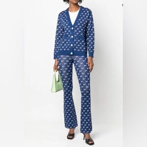 Baum und pferdgarten Blue Patterned stretched Pants wide leg size M